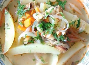 Una foto de Caldillo de mariscos