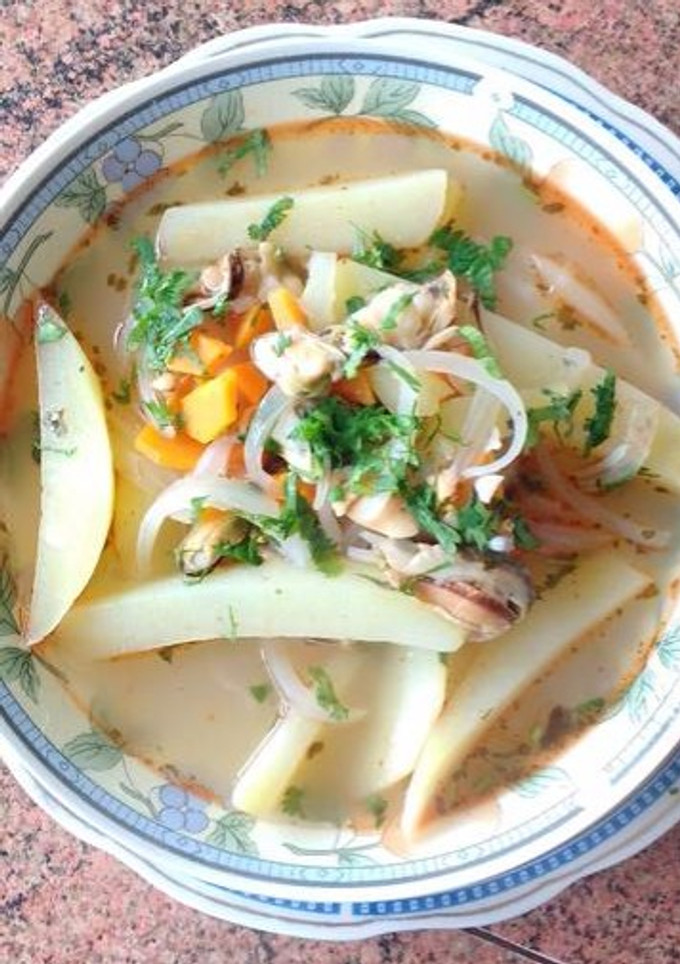 Una foto de Caldillo de mariscos
