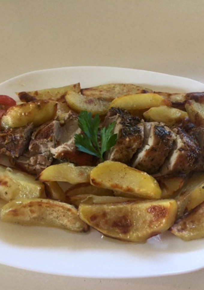 Una foto de Solomillo de cerdo con mostaza
