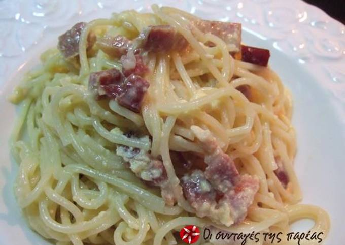 κύρια φωτογραφία συνταγής Spaghetti alla carbonara. Η συνταγή