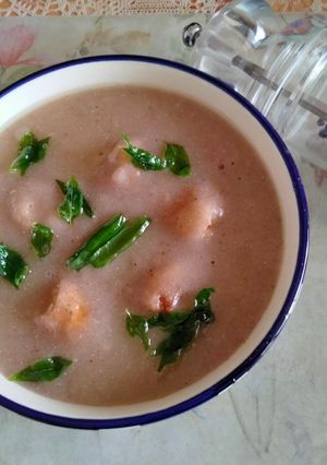 A picture of Singhade ke atte ki kadhi.