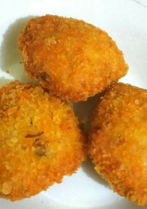 Foto resep Perkedel kentang kornet kremes