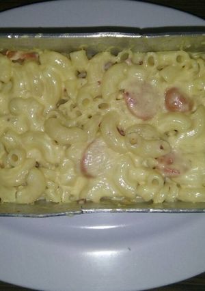 Foto resep Macaroni schotel kornet sosis kukus