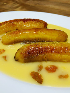 Foto resep Pisang berendam / pisang vla / pisang saus custard