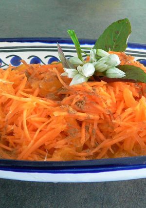 Une photo de Salade de carottes à l'orange