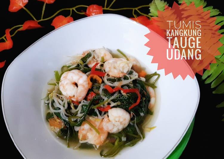 Bahan Tumis Kangkung Tauge Udang | Cara Membuat Tumis Kangkung Tauge Udang Yang Lezat