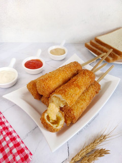 Foto resep Easy Simple CornDog Sosis Mozarella