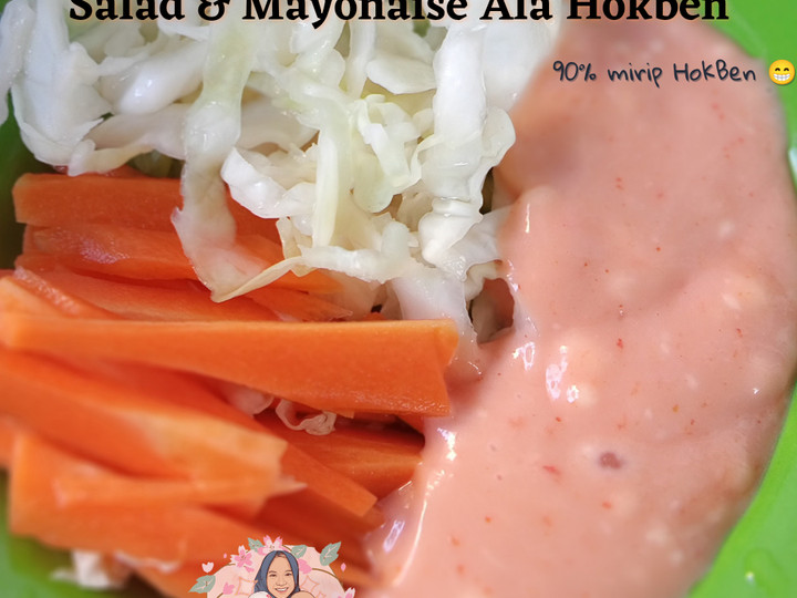 Cara Gampang Membuat Salad dan mayonaise ala HokBen. 90% mirip HokBen 😂 yang Enak Banget