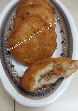 صورة لوصفة كفتة الأرز باللحم المفروم