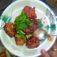 A picture of Gobi Manchurian -Dry Recipe.
