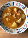 Guiso de patatas con merluza