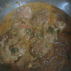 A picture of Katahal ke kofte.
