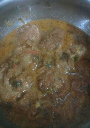 A picture of Katahal ke kofte.