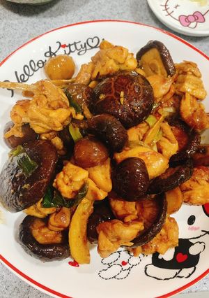 簡單快速巨好吃🌰香菇栗子燒雞 的食譜成品照片
