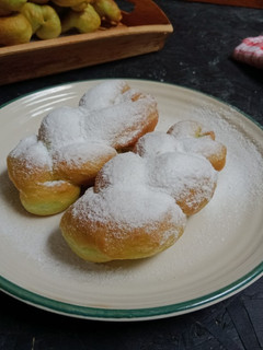 Foto resep Donat Tape Pandan / Donat Kepang