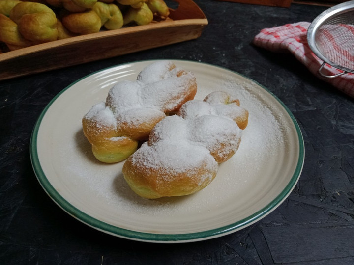 Resep Donat Tape Pandan / Donat Kepang yang Enak