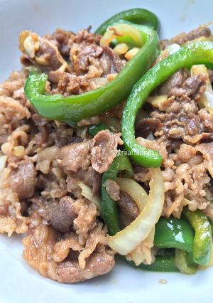 Foto resep Daging teriyaki simple