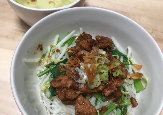 Resep Bakmi Ayam Cincang (clean eat/diet) yang Lezat