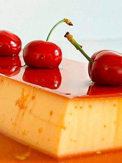 Una foto de Flan de leche condensada