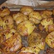 My crushed garlic butter baby roasted potatoes