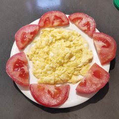 Scrambled Eggs with Tomato A picture of Scrambled Eggs with Tomato.