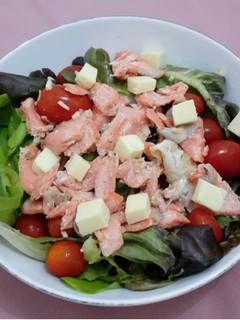 Foto resep Salad salmon
