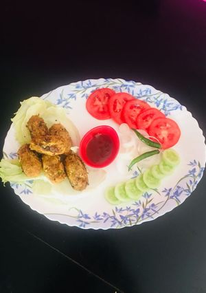 A picture of Chicken kebab.