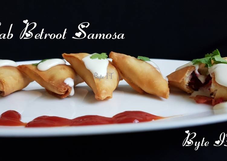 Recipe of Speedy Cab betroot samosa