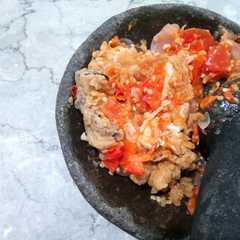 A picture of Ayam geprek manja  😁.