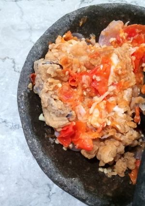 Foto resep Ayam geprek manja  😁