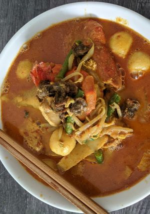 Gambar Mee Kari Ala Nyonya / Penang Curry Noodle