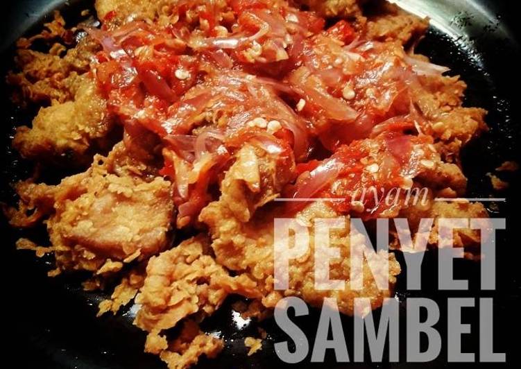 Resep Ayam penyet sambel bawang oleh mamily - Cookpad