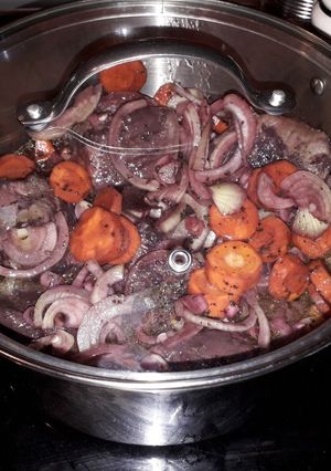 Une photo de Marinade au vin rouge