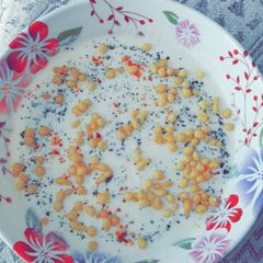 A picture of Boondi (Pakori) Raita.