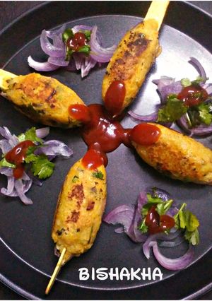 A picture of Poha Lollipops.