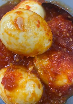 Foto resep Telur balado simple