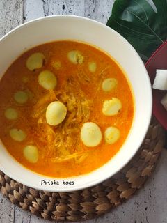 Foto resep Lontong Sayur Pepaya Muda Telur Puyuh