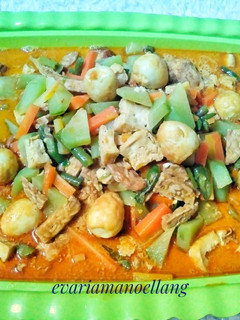Foto resep SAYUR LODEH TEMPE, TAHU & TELUR PUYUH