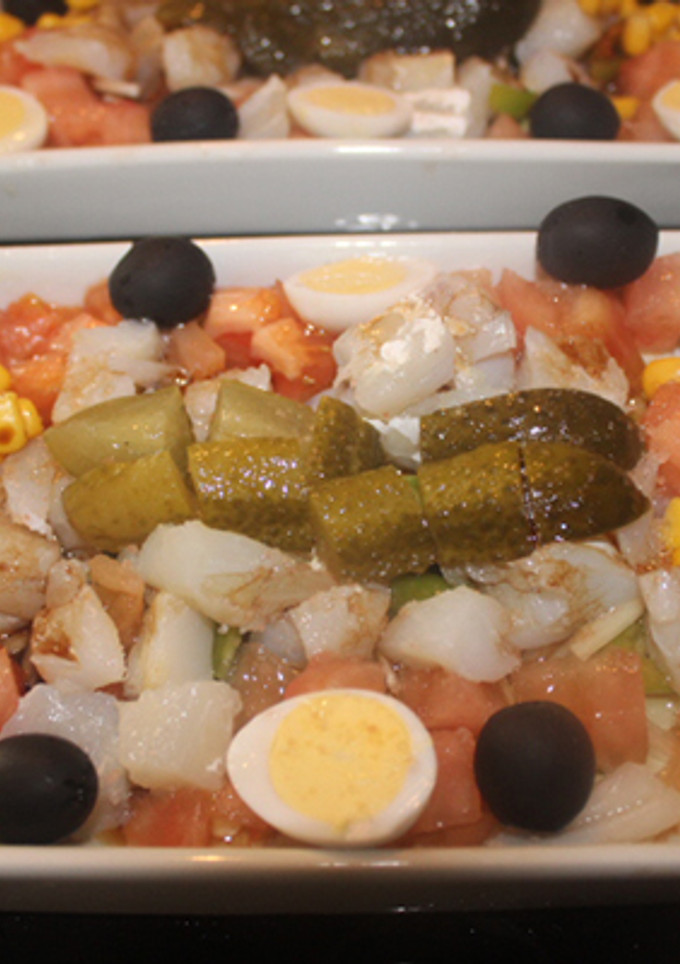 Una foto de Esqueixada (ensalada catalana de bacalao)