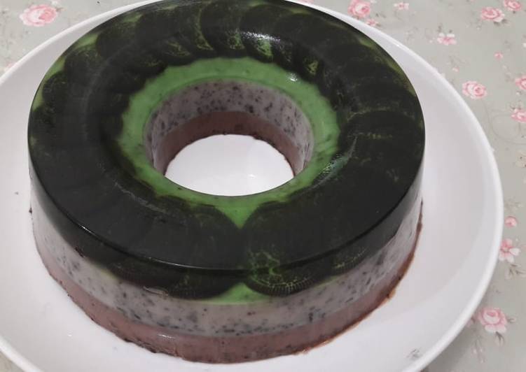 Resep Puding oreo Anti Gagal
