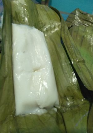Foto resep Nagasari pisang tepung beras rose brand