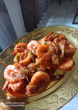 Foto resep Udang mentega saus inggris super mudah