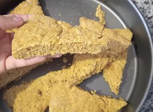 Una foto de Base de pizza integral con zapallo