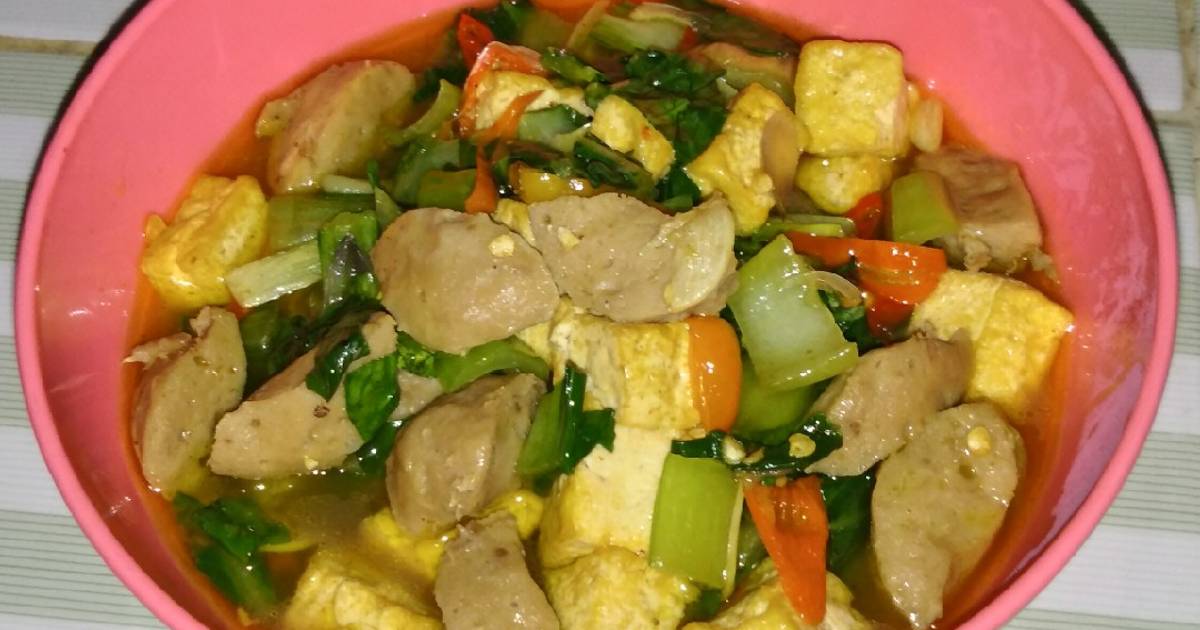 Resep Tumis Baby Pokcoy Dg Tahu Dan Bakso Oleh Bunda Imas Cookpad