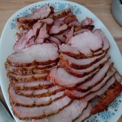 Smoked pork loin A picture of Smoked pork loin.