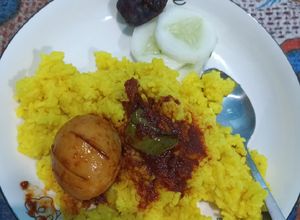 Foto resep Nasi Kuning Kunyit Bubuk Desaku Rice Cooker
