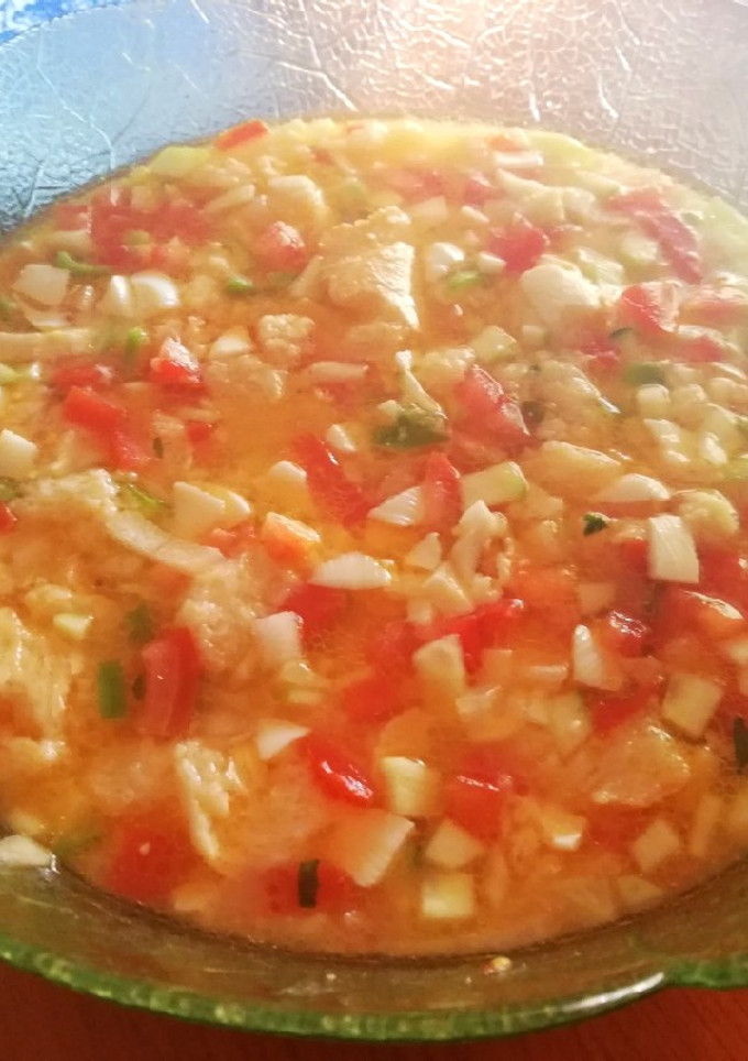 Una foto de Gazpacho extremeño tradicional