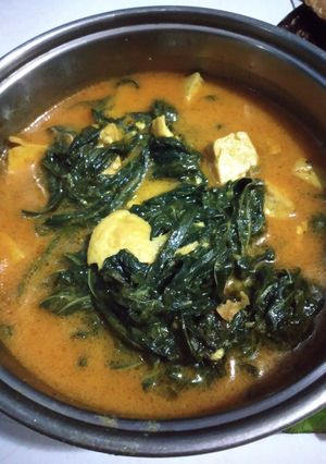 Foto resep Sayur daun singkong masak santan