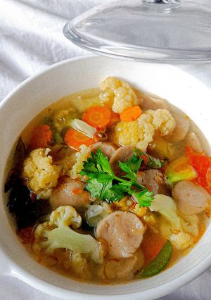 Foto resep 240. Sop Baso Kembang Kol