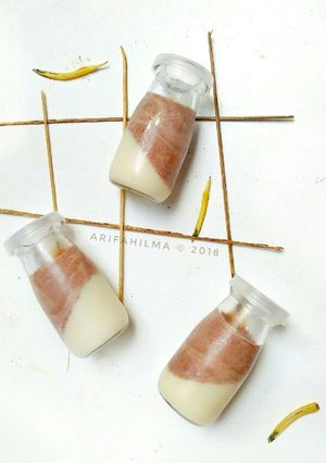 Foto resep 12. Choco Vanilla Silky Pudding